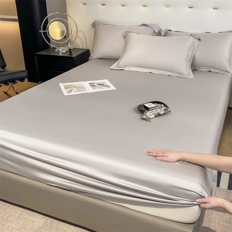 Luxury 100% Bamboo Bedding Set Silky Cooling Bed Sheet Set Twin Queen King Size Fitted Sheet Flat Sheet Pillowcase Hotel Quality